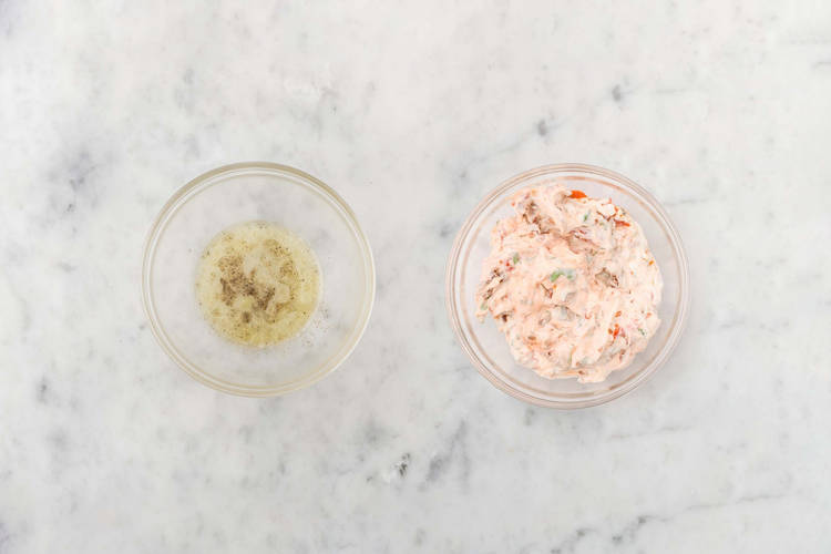 Make romesco aioli and salad dressing