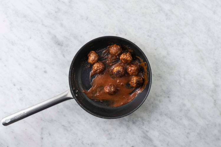 Glaze meatballs