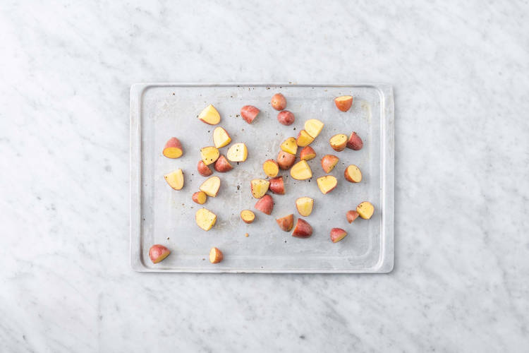 Prep and roast potatoes