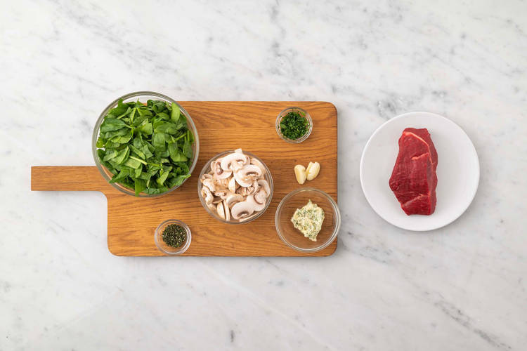 Prep and make herb butter