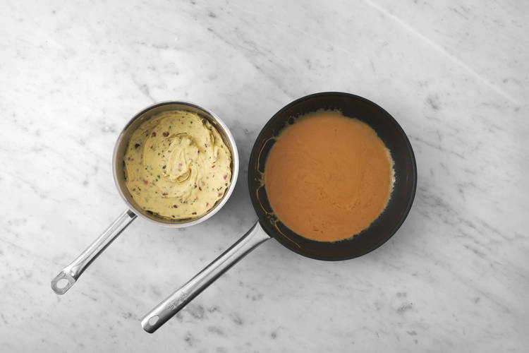 Förbered sås och mos