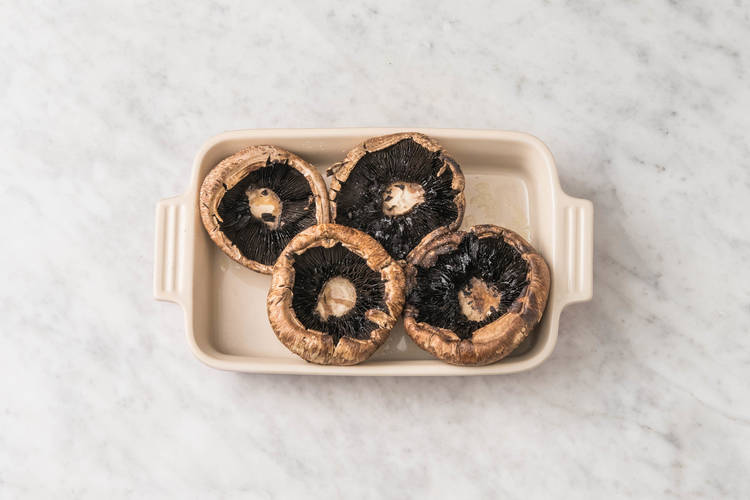 Enfourner les portobellos