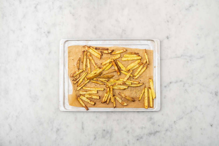 Préparer les frites au four