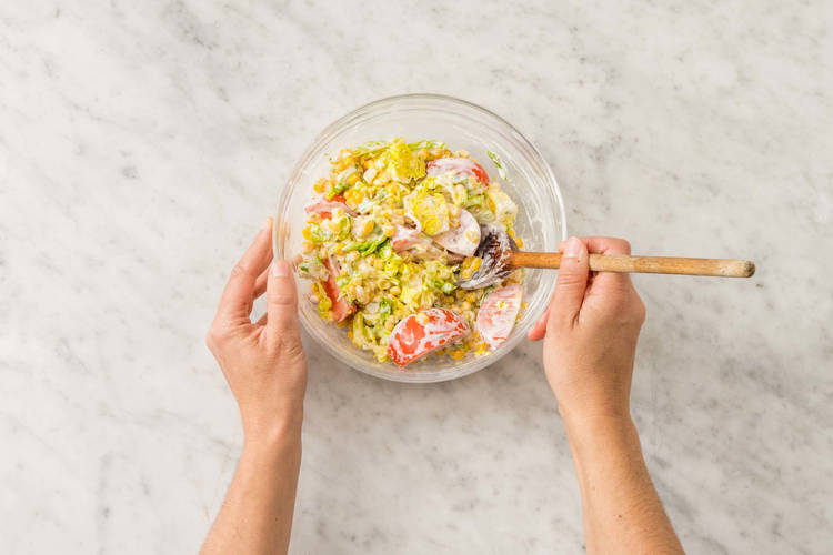 Salat zubereiten