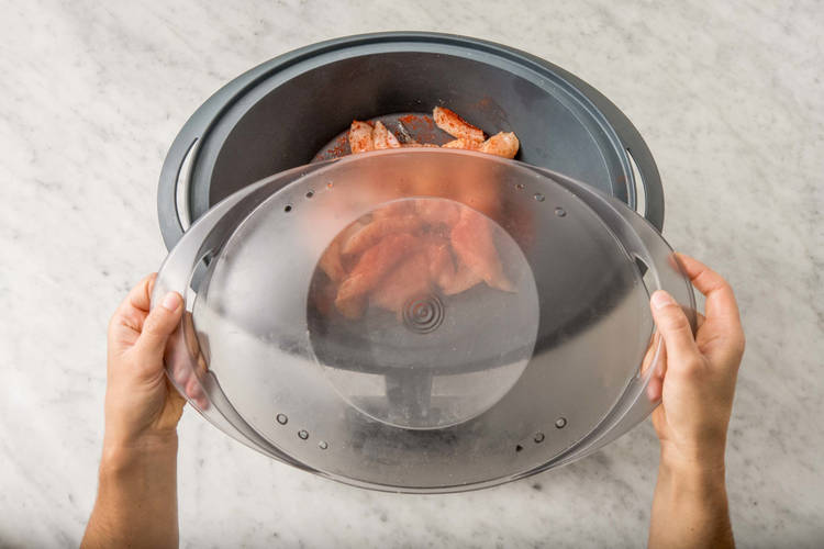 Pouletfleisch garen