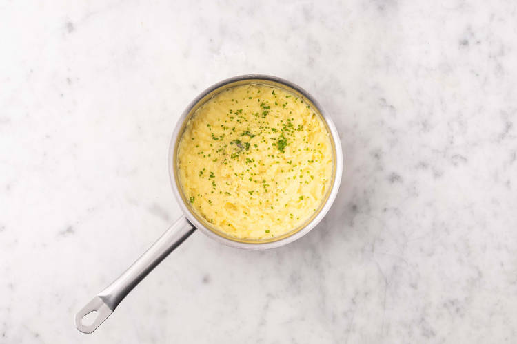 Prep and cook potatoes