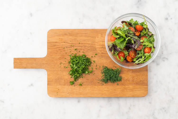 Préparer la salade