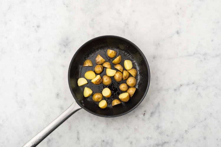 Roast lamb and veggies and finish potatoes