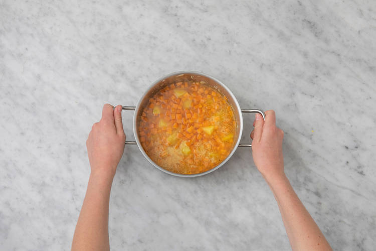 Hierve las verduras