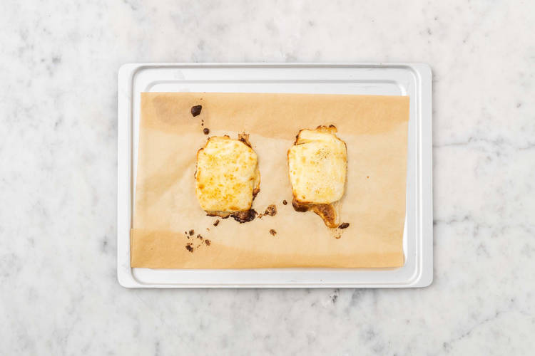 Hornea el queso estilo chipriota