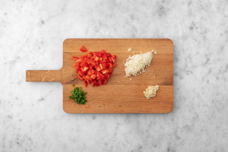 Corta las verduras
