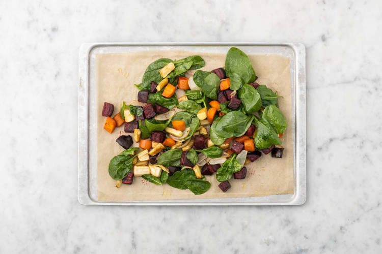 Tillsätt salladsmix