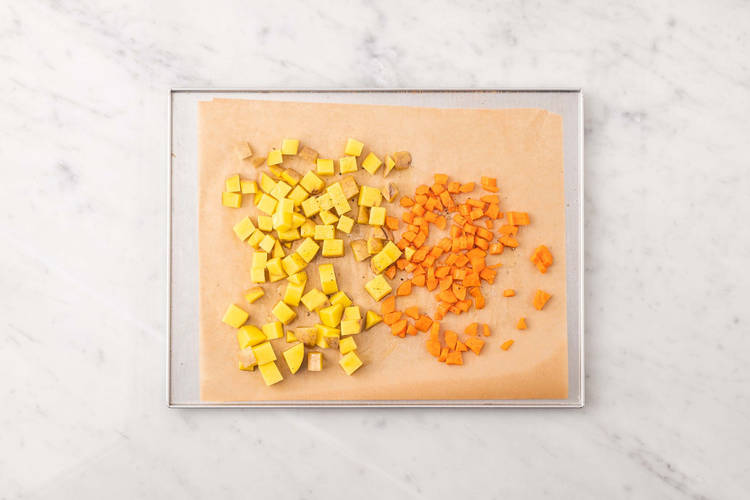 Prep and roast veggies