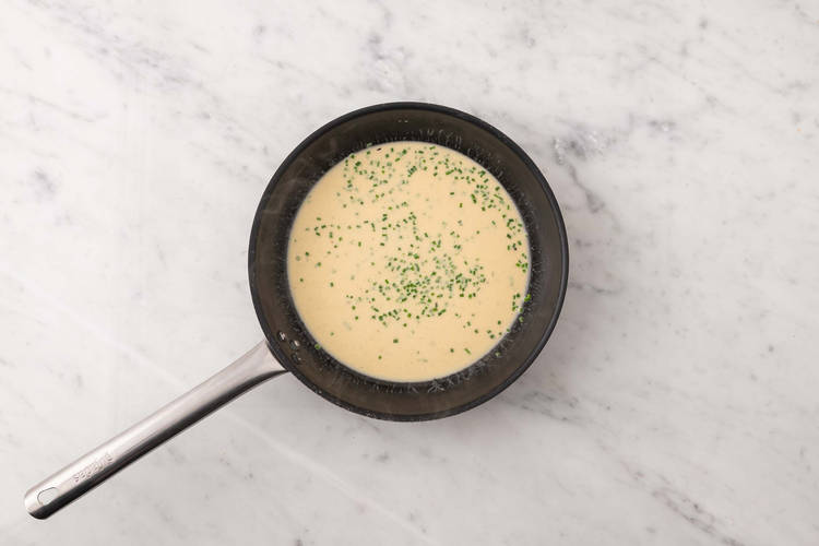 Make chive sauce