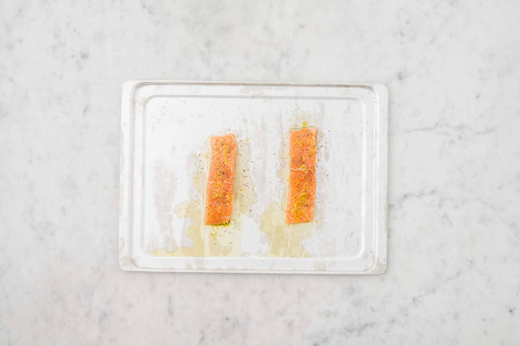 Enfourner le poisson