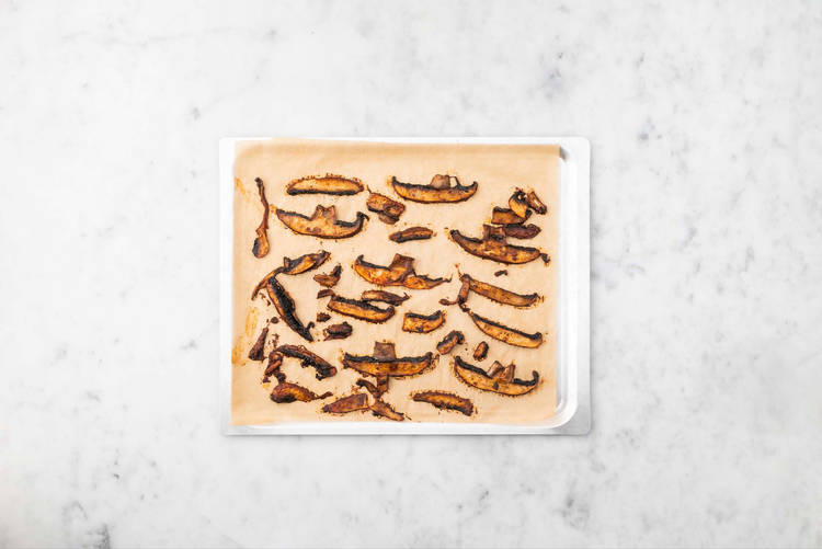 Bake portobello bites