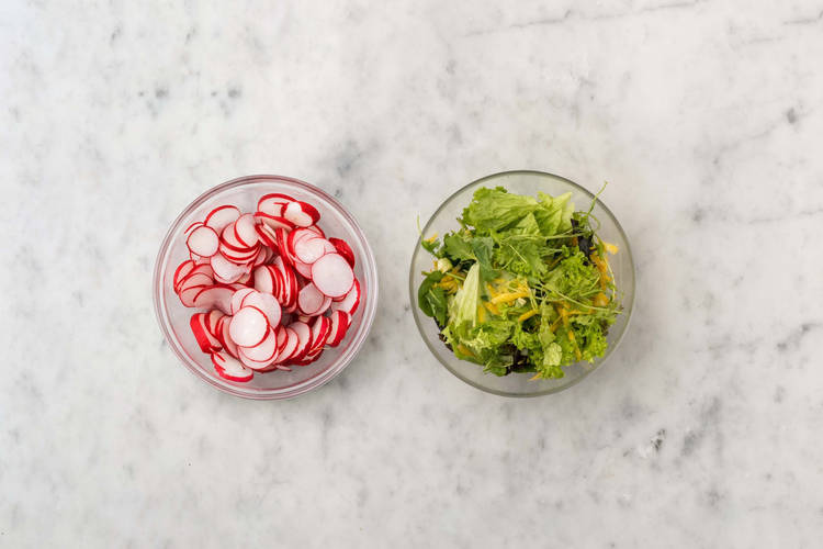 Salade mengen