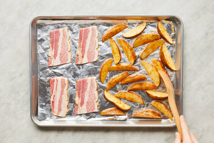 Cook Potatoes & Bacon