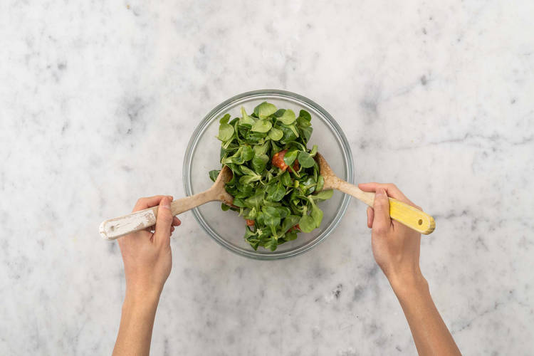 Préparer la salade