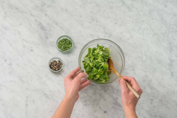 Préparer la salade