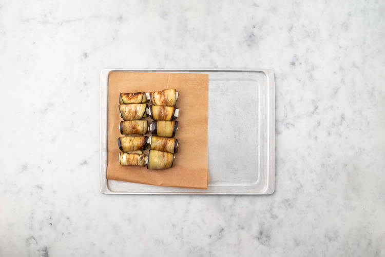 Witte grillkaas rollen