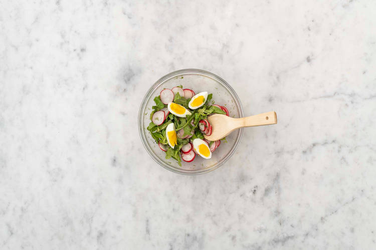 Ei pellen en salade maken