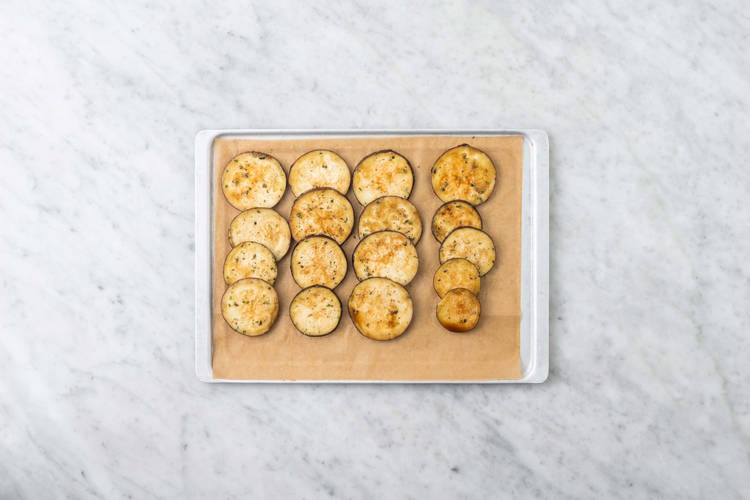 Préparer l'aubergine