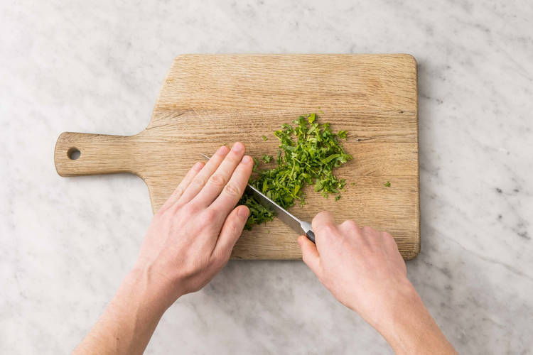 Ciselez la coriandre
