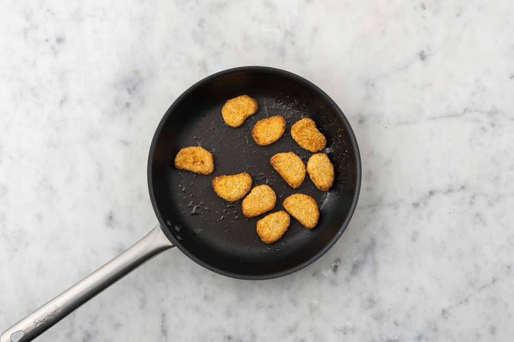 Vegan nuggets bakken