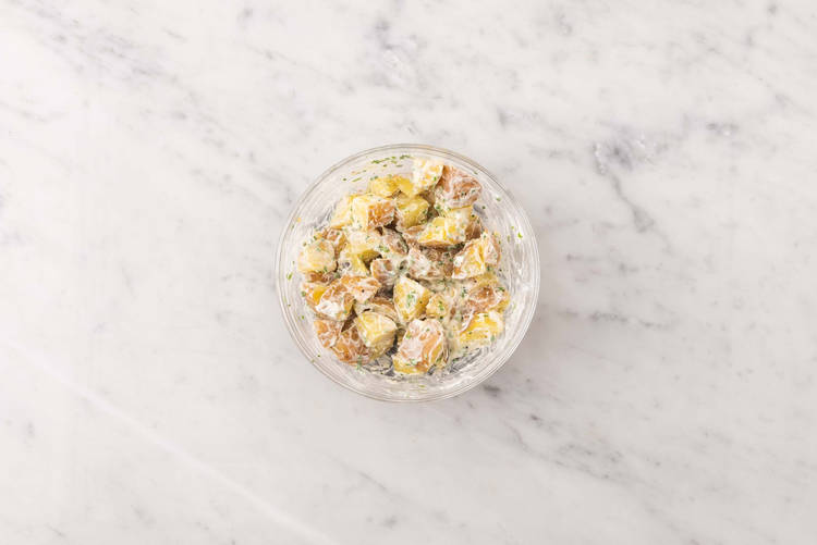 Préparer la salade de pommes de terre