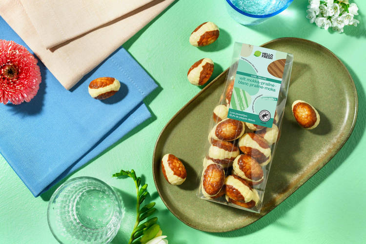 Luxe paaseitjes crispy mokka-praliné
