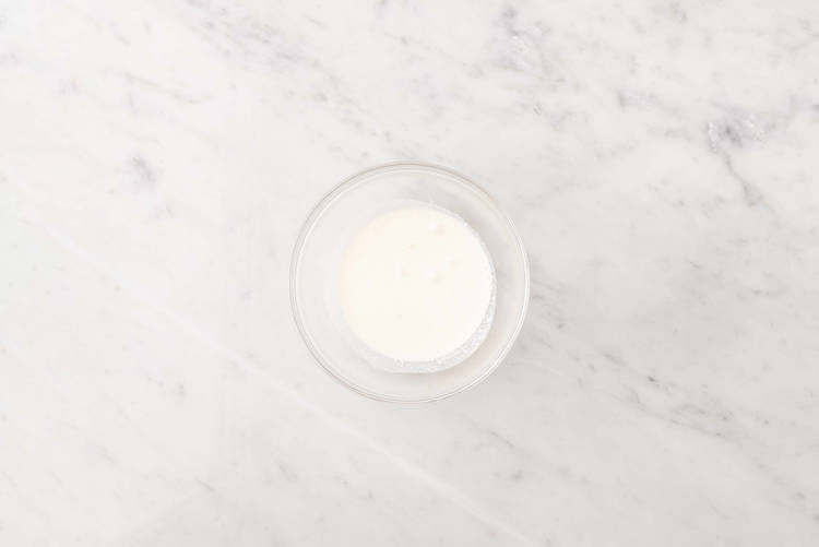 Préparer la sauce crémeuse