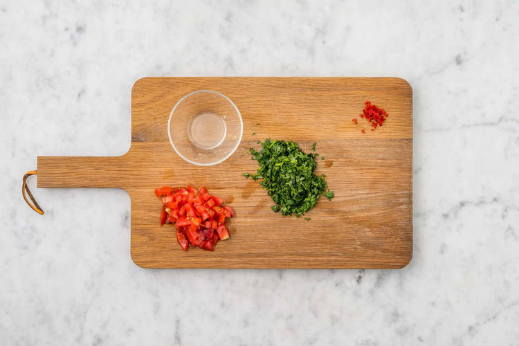 Préparer la salsa