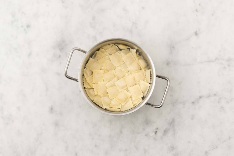Cuire les ravioli