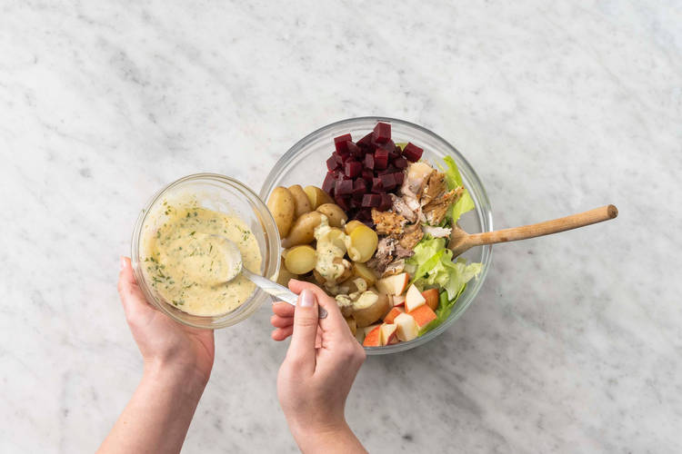 Préparer la salade