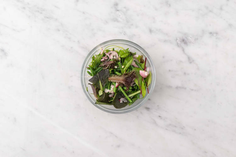 Salade maken