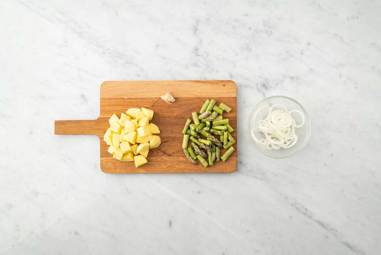 Prepara las verduras