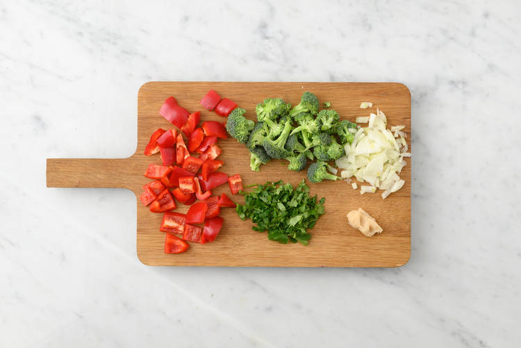 Prepara las verduras