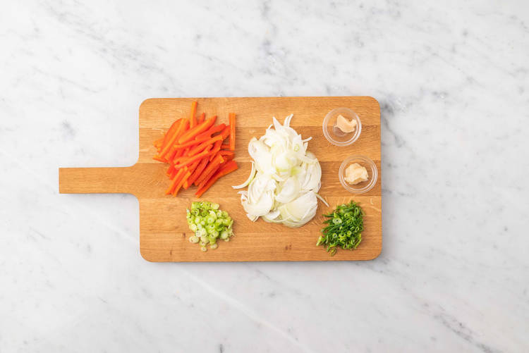 Prepara las verduras