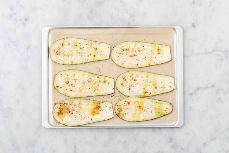 Aubergine backen