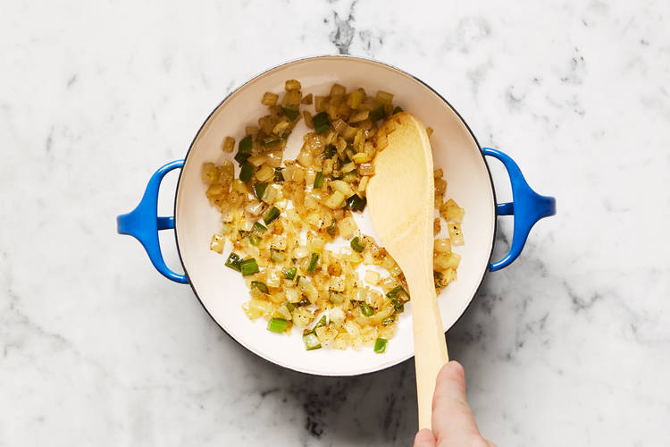 Cook Onion & Jalapeño