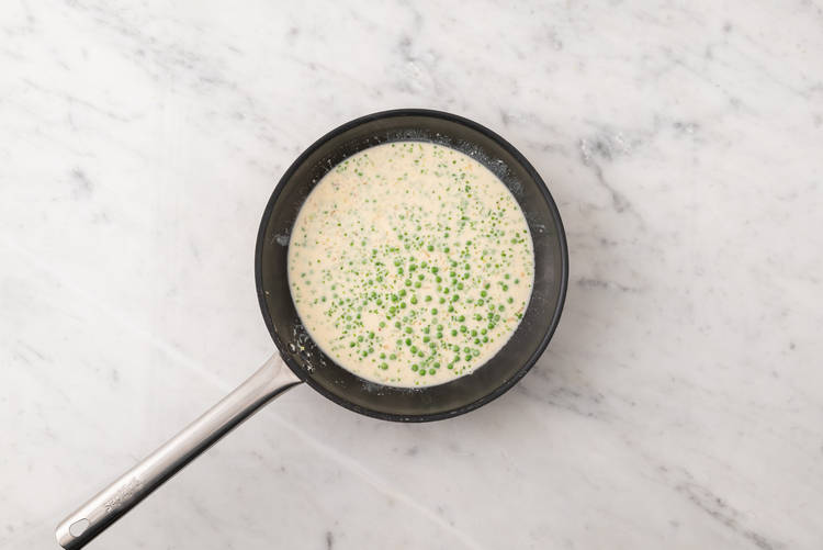 Cook veggies and sauce