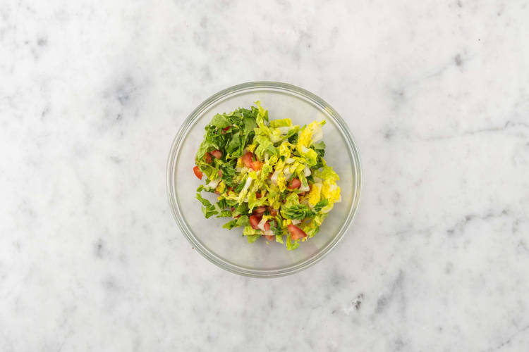 Préparer la  salade