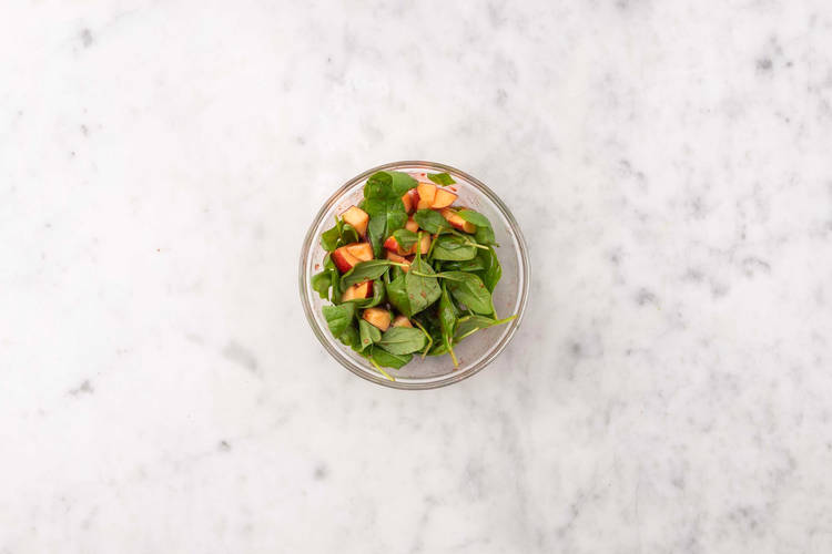 Finish gravy and salad