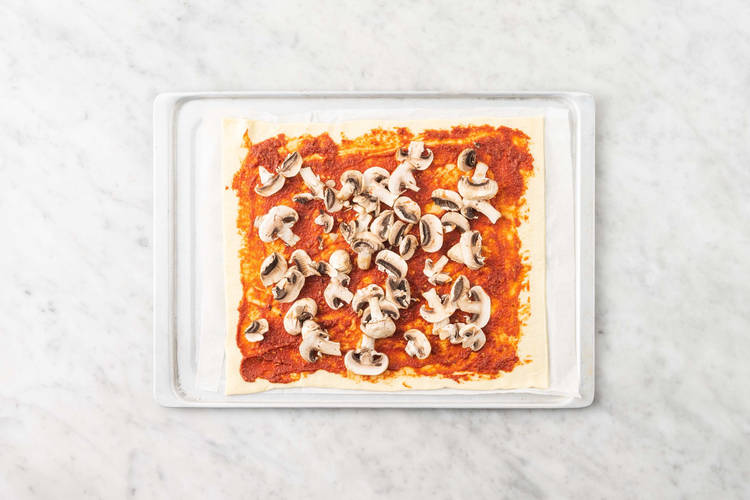 Pizza belegen