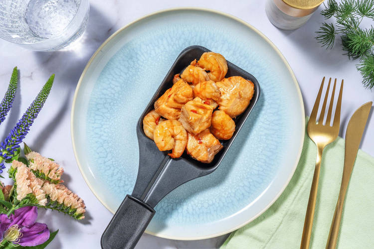 Duo de la mer marinés à l'asiatique