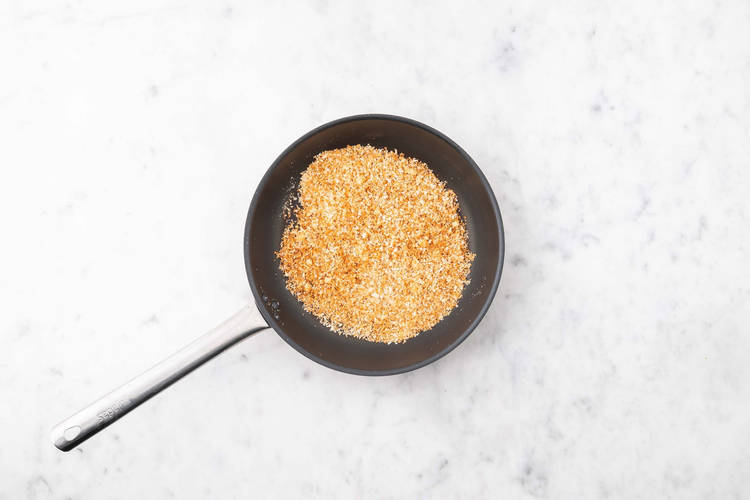 Make panko topping