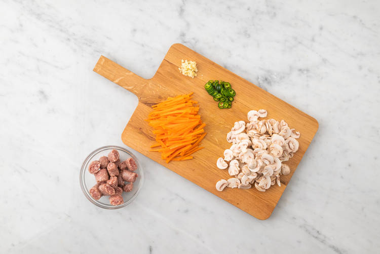 Preparare gli ingredienti