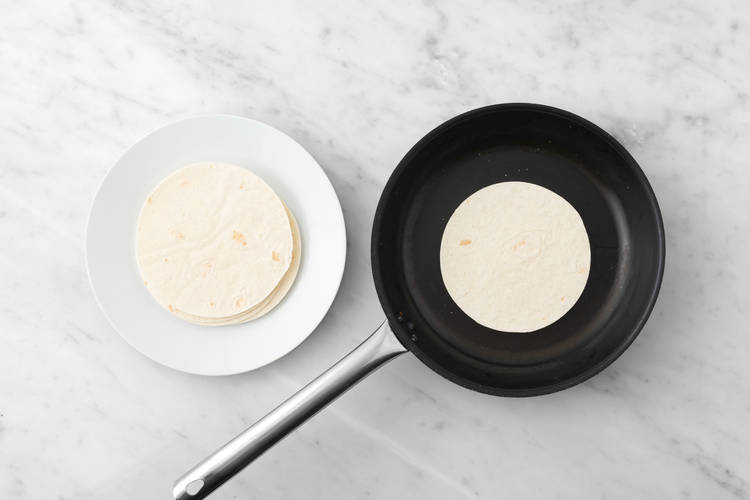 Scaldare le tortillas