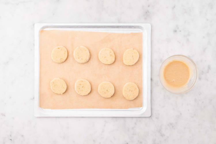 Bake cookies and make maple glaze